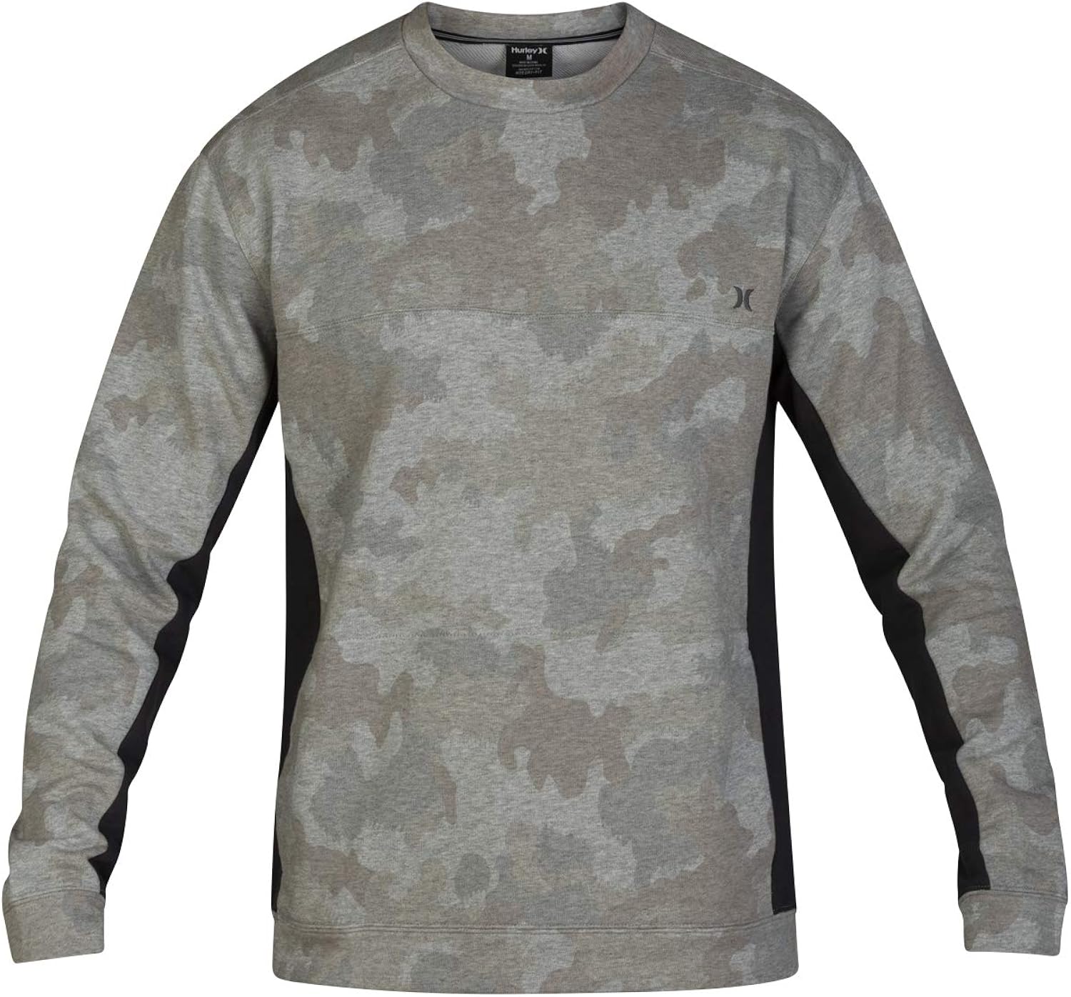 Hurley Men's DriFIT Naturals Fleece Crew, Camo Green