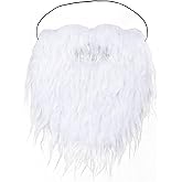 Cosela Fake Mustache for Men Fake Beard with Elastic Band for Adult Costume Facial Hair for Cosplay Party