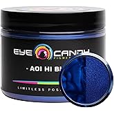 Eye Candy Pigments Premium Blue Mica Powder - Aoi Hi Blue (50gr) - for Epoxy, Resin, Soap, Paint, Woodworking, Acrylic Pouring, Bath Bombs, Fishing Lures - DIY Arts and Crafts Additive