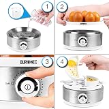 Duronic EB40 WE Electric Egg Boiler 7 Eggs 400W Steamer Timer Buzzer view 4