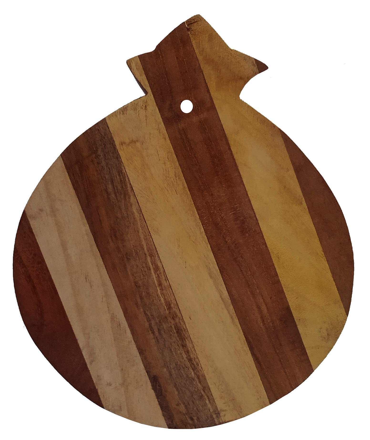 Purpledip Pear Shape Wooden Cutting,Carving,Chopping Serving Board,Hand Carved Chef Board for Slicing Meat Veggies Bread Crackers Fruits Spices(11054)