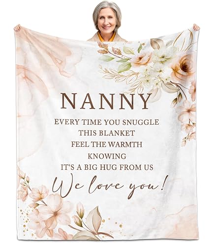 "Welcome To Nanny's House" Tea Towel - Funny Grandma Gift, Housewarming, Kitchen Decor