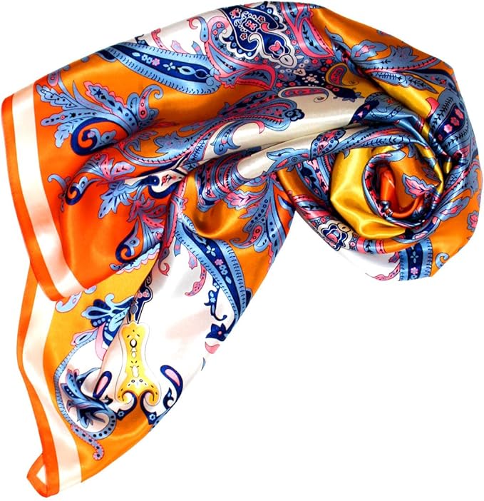 LORENZO CANA HighEnd Scarf Foulard 100 Silk 35'' x 35'' 90 cm x 90 cm