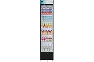 KoolMore KM-MDR-17S 17 Commercial Merchandiser Display Refrigerator Black, ETL Listed, 7 cu. ft. (Slim)