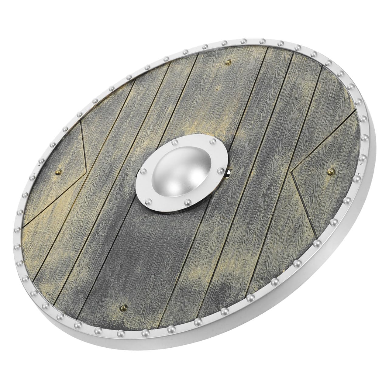 Medieval Round Shield Toy for Kids and Adults Lightweight Plastic Viking and Roman Costume Shield Prop for Cosplay Halloween Stage Decor
