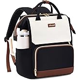 LOVEVOOK Laptop Backpack for Women with Giant Tumbler Holder Pocket, 15.6 inch Travel Work Backpack Purse for Nurse Teacher, Waterproof School Bag College Bookbag Cute Casual Daypack for Girls