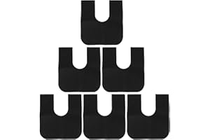 VICASKY 6Pcs Potty Training Mats U-Shaped Toilet Floor Protector Mats Washable Reusable for Bathroom Use