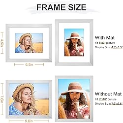 Vittanly 8x10 Picture Frame, Display Pictures 5x7
