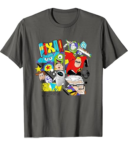 Amazon.com: Disney Pixar - Character Shape T-Shirt : Clothing