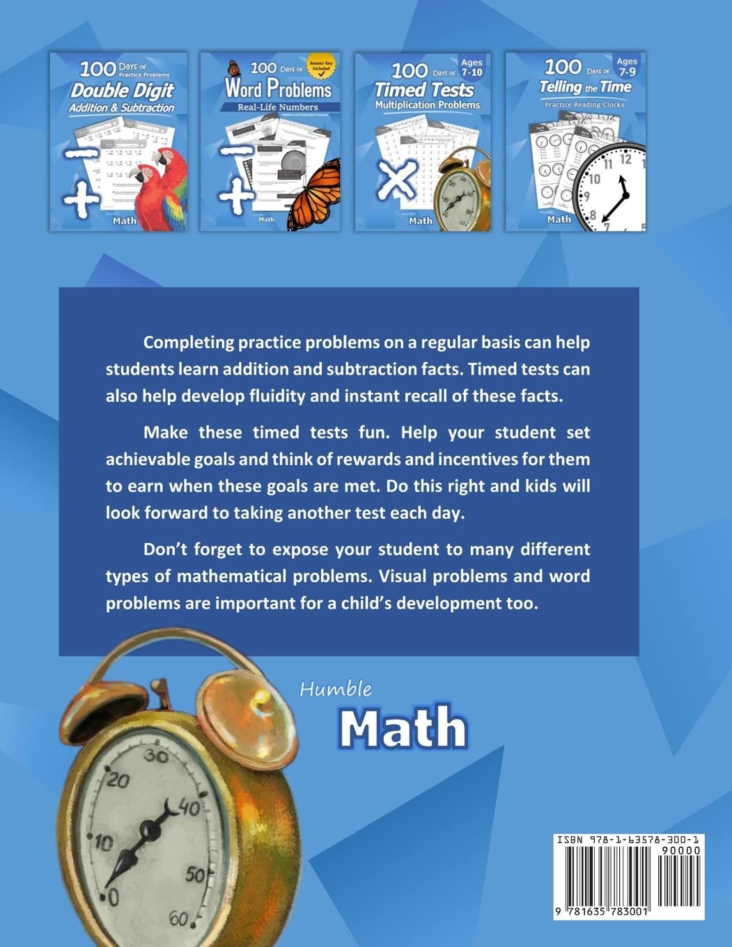 Humble Math - 100 Days of Timed Tests: Addition and Subtraction: Grades K-2, Math Drills, Digits 0-20, Reproducible Practice Problems Humble Math - 100 Days of Timed Tests: Addition and Subtraction: Grades K-2, Math Drills, Digits 0-20, Reproducible Practice Problems Paperback Spiral-bound