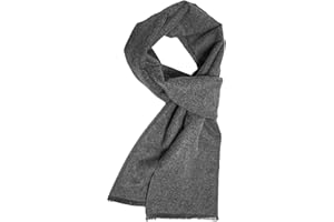 Prupoky Mens Winter Scarf Cashmere Feel Warm Scarves Long Plaid Tassel Scarf for Men