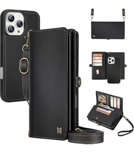 Amazon.com: MEGSHI for Wallet Case Compatible with iPhone 17 Pro