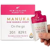 Pure Manuka Honey UMF 20+ | MGO 829+ | 10 Raw Single-Serve Packets | High potency grade, single-serve packets for tea &amp; travel, UMF certified &amp; 3rd party lab tested, raw monofloral