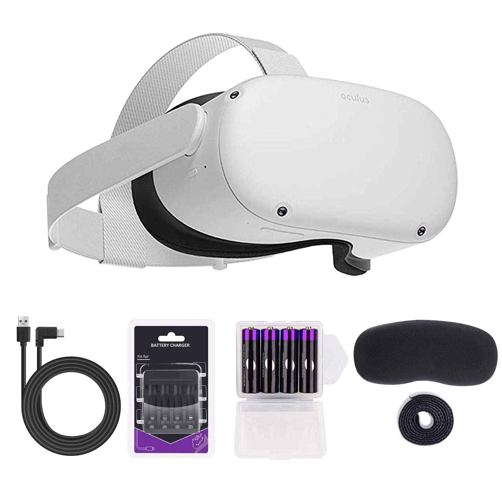 Oculus Quest 2 — Advanced All-in-One Virtual Reality VR Gaming Headset, 256 GB White, Family Christm