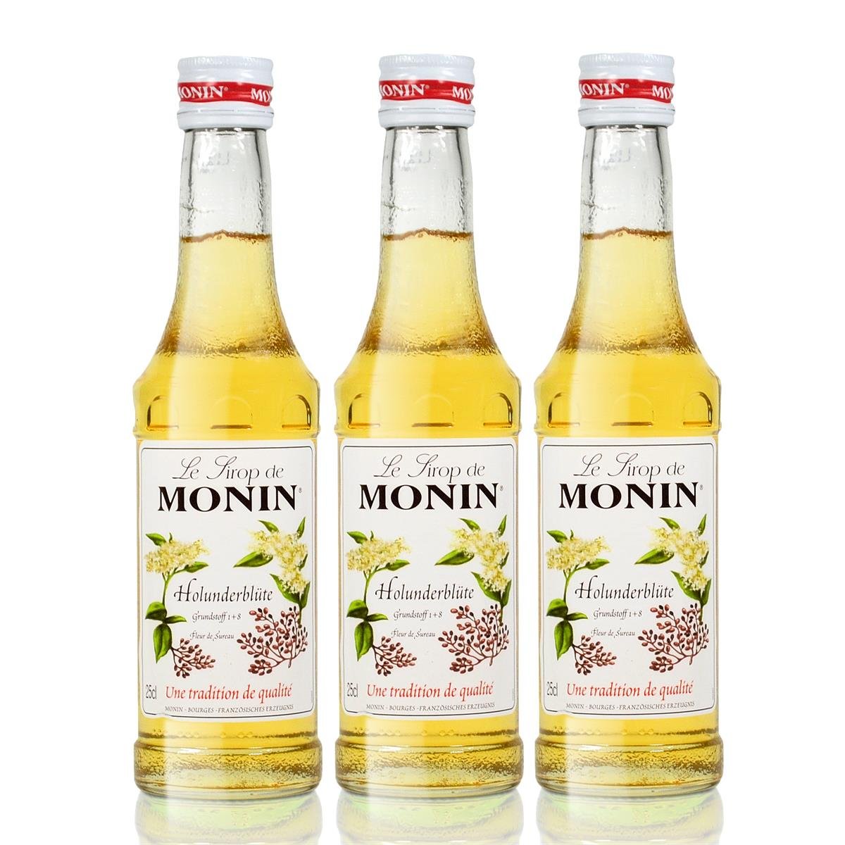 3 X Monin Sirop De Sureau Fleurs Bouteille De 250 Amazon