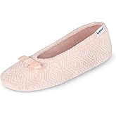 isotoner Women's Diamond Microterry Ballerina Slippers