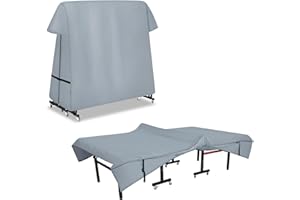STEECA Ping Pong Table Cover Outdoor Waterproof, Dual Function Table Tennis Cover Fits Both Folding Tables and Flat Tables In