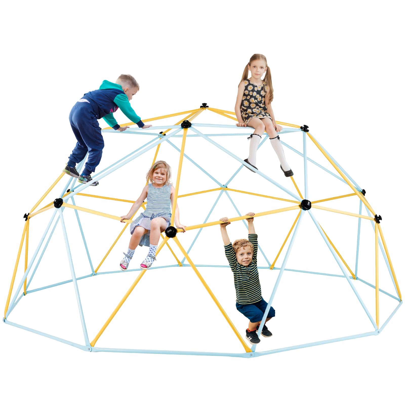 Photo 1 of  ***********FINAL SALE- NO RETURNS**********VEVOR Climbing Dome, 12FT Geometric Dome Climber Play Center for Kids 3 to 10 Years Old, Jungle Gym Supports 750LBS and Easy Assembly, with Climbing Grip, Outdoor Backyard Play Equipment for Kids