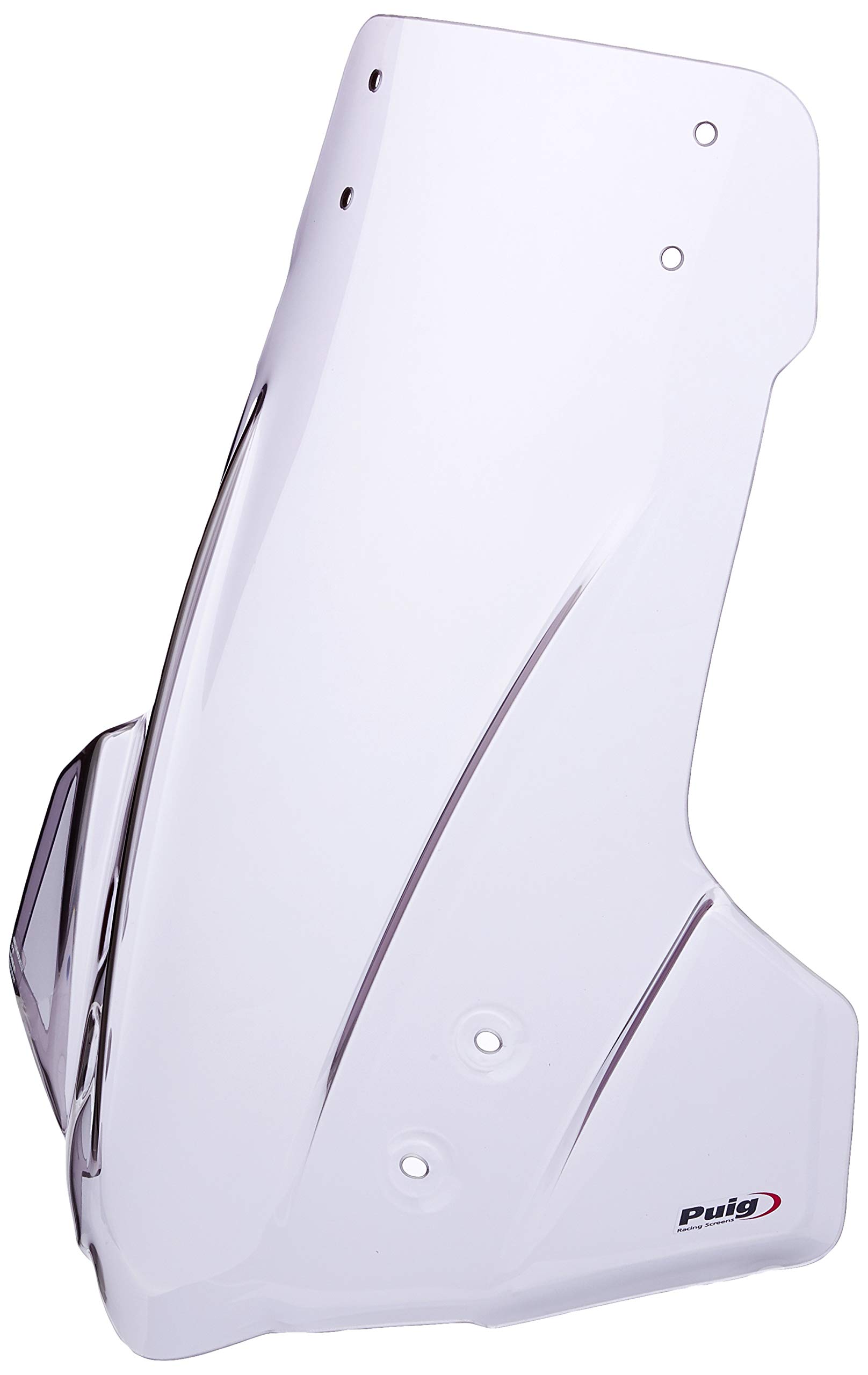 Puig 6002H Touring windscreen with visor, tall and aerodynamic, made of high-impact acrylic with an adjustable visor that improves protection and comfort while riding, Smoked