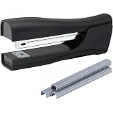 Bostitch Office Eco-Friendly Dynamo 4 in 1 Standup Stapler, Includes 420 Staples, 20 Sheet Capacity, Integrated Pencil Sharpener, Staple Remover &amp; Staple Storage, Black