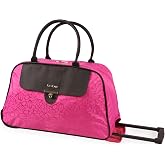 BEBE Marlene 22" Rolling Duffel, Bebe Tossed Fuchsia