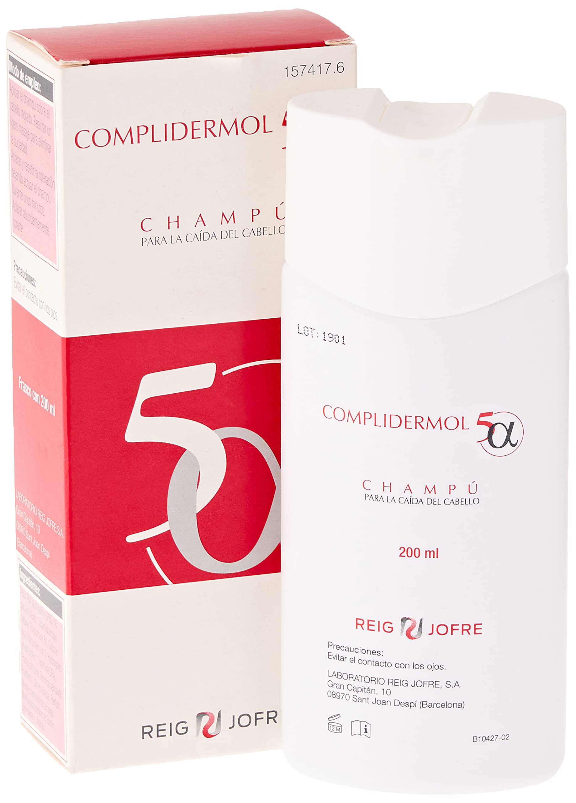 Complidermol 5 alfa CHAMPU Caida 200 ml