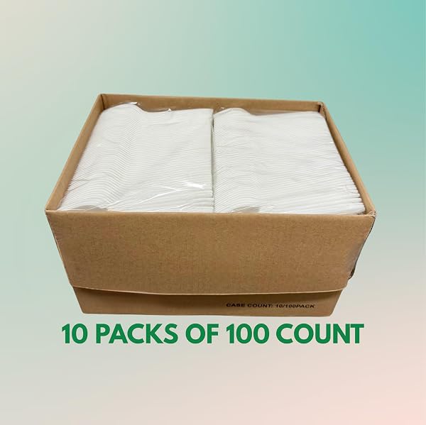 1000 COUNT PLASTIC FORKS DISPOSABLE MEDIUM WEIGHT BPA FREE, HEAT RESISTANT, BULK PREMIUM CUTLERY UTENSILS FOR TAKEOUT, MEAL PREP, PARTY SUPPLY (10 PACKS OF 100)