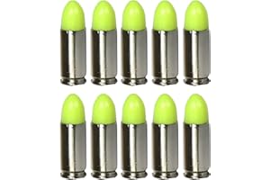 S.T. ACTION PRO INC. ST Action Pro 9mm Snap Caps – Yellow Safety Trainer Dummy Rounds, Reusable Dry Fire Training Ammunition (10-Pack) for Gun Owners