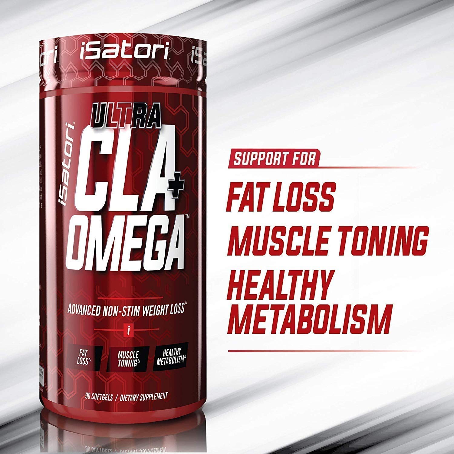 iSatori L-Carnitine LS3 Mixed Berry 1500mg (32 Servings) & iSatori Ultra CLA (90 Softgels)