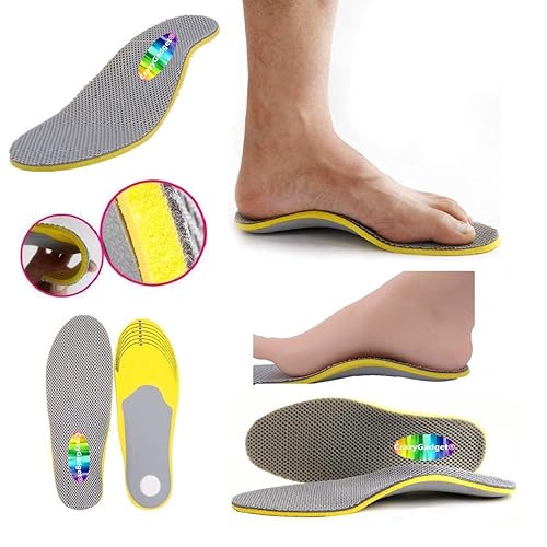 Sole Control TriArch Orthotic Insoles, 3 variable arch supports, Gel heel, Plantar Fasciitis