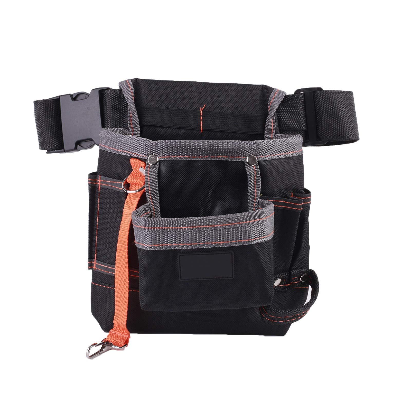 Tool Belt Pouch, Tool Waist Bag Oxford Cloth W/Adjustable Belt for DIY Electricians Carpenters Technician