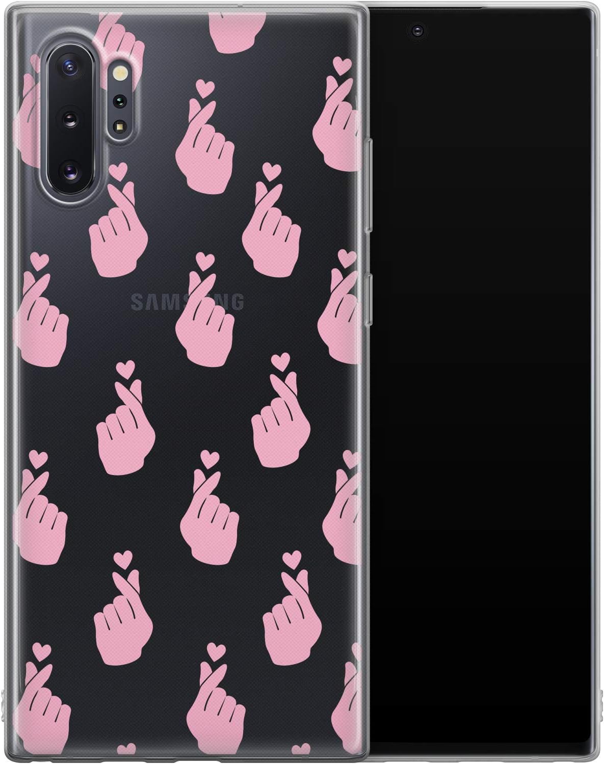 Vonna Phone Case Replacement for Samsung Galaxy A20 A91 A12 5G A11 A80 A70 A50s A30 A51 Pop Music Design Slim fit Flexible Cover Fun Smooth Love Print Soft Pink Girly Roses Trendy Cute a118