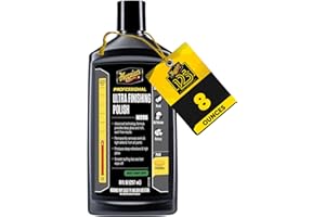 Meguiar's M205 Mirror Glaze Ultra Finishing Polish, Easy-to-Use Formula for Impeccable Shine, Multiple Ways to Apply Mirror Glaze, Removes Defects and Swirls for a High Gloss, 8 Oz Container