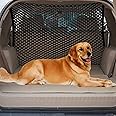 Car Dog Barrier Net, Hook Up Elastic Envelope Luggage Net (47.24" x 33.85") Dual Layer Safety Net for Pet Dog Vehicle Universal Mesh Barrier Guard Blocks Access to Car Front Seats Organiser Bag