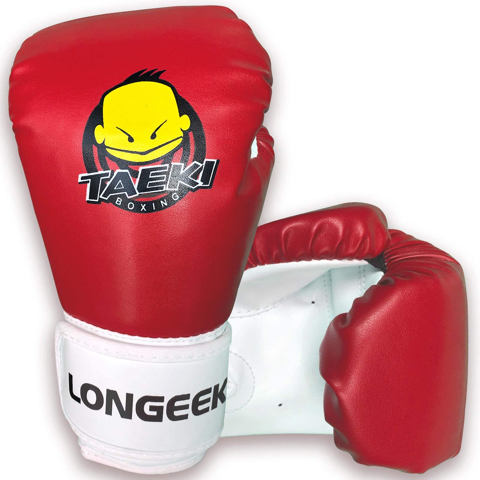 Longeek Kids Boxing Gloves 4oz MMA Training Junior Sparring Punching Fighting for 3-7 years