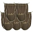 Crown Royal Tan Bag Gold Drawstring Bulk (5)