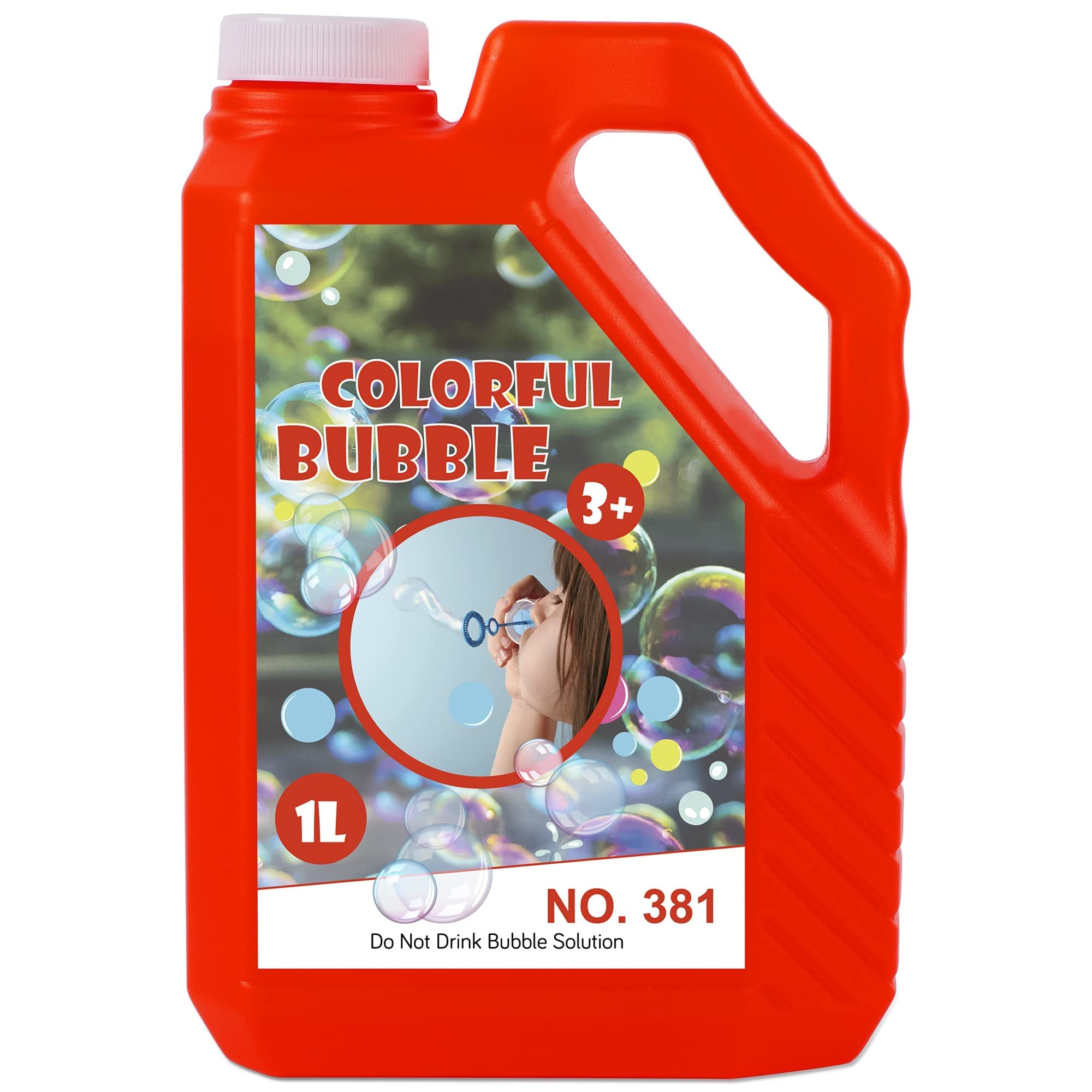 Bubble Concentrated Solution, 1 L/ 33.8 OZ Bubble Refill Solution for Kids Halloween Parties, Bubble Machine, Giant Bubble Wand, Bubble Blower Toys