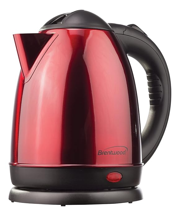 Brentwood KT1785 Stainless Steel Electric Tea Kettle, 1.5Liter, Red Review