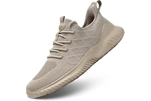 KVOVZO Mens Running Shoes Slip-on Walking Tennis Sneakers Lightweight Breathable Casual Soft Sole Mesh Workout Sports Shoes