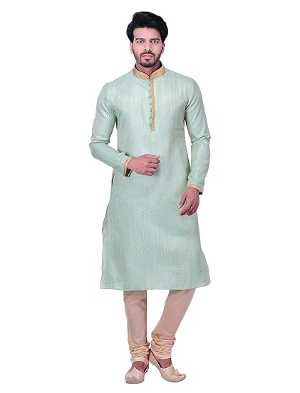 Men's Blended Kurta & Churidar Set (SDES103)