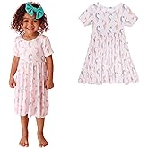 Posh Peanut Girls Dresses – Soft Toddler Twirl Dress Made with Viscose from Bamboo – Fall, Spring, Summer Dresses for Girls (2 Years) Unicorn Ice Cream
