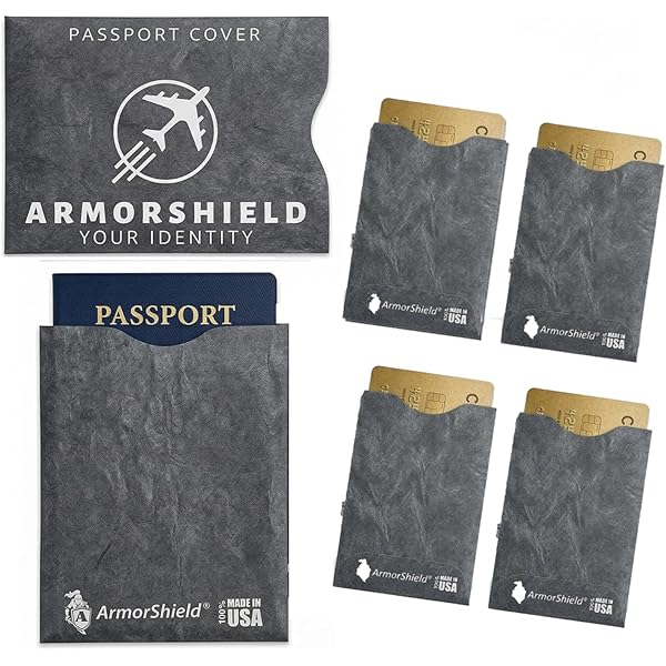 Amazon.com: Semper Paratus Gear RFID Blocking Sleeves for Credit Cards - 10  Pack Credit Card Protector - Tyvek ArmorShield - Travel Wallet Security