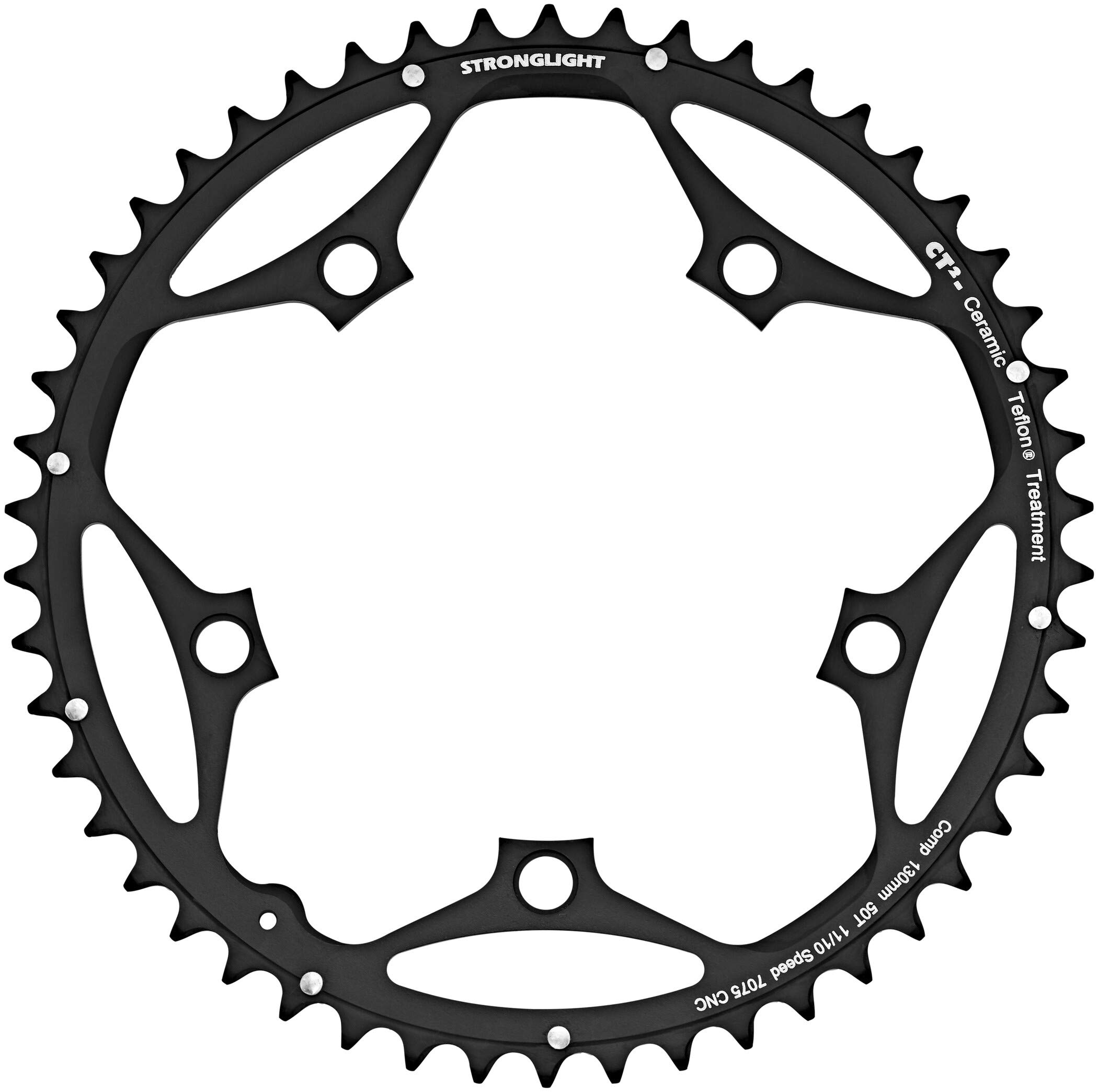 Stronglight Chainring-2286548300 Black 53 teeth