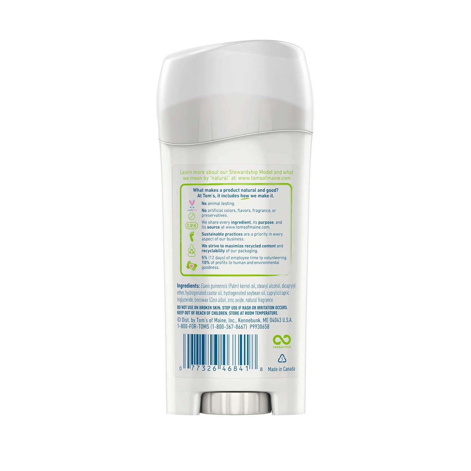 Tom's of Maine Natural Strength Deodorant, Natural Deodorant, 48-Hour Odor Protection, Fresh Sage, 3 Pack : Beauty