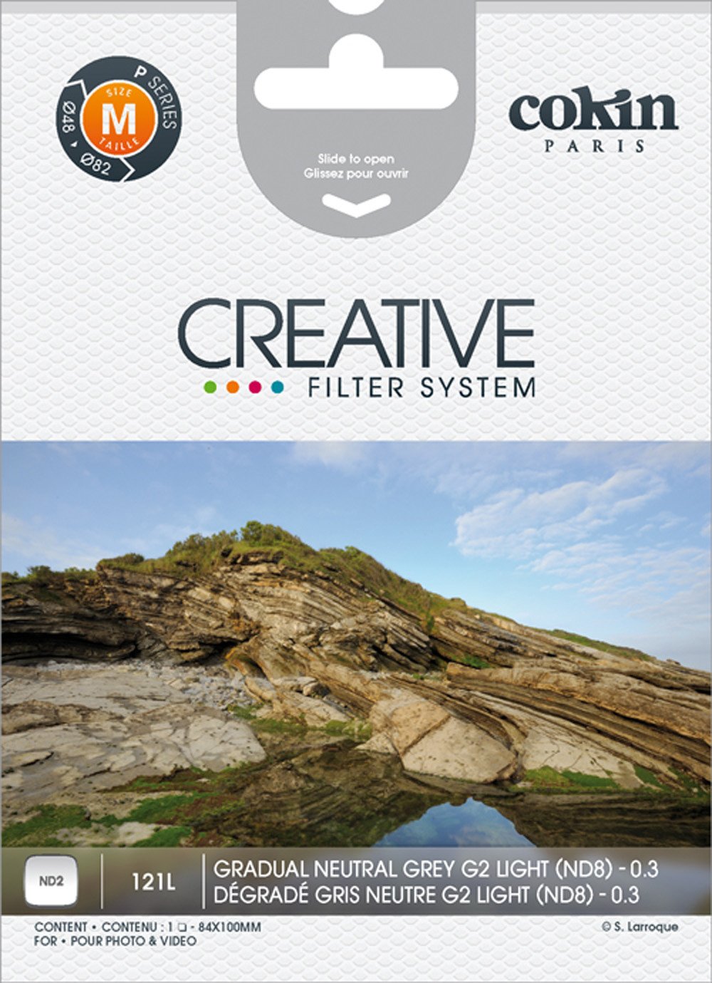 Cokin P121L Grad Grey G2 LT (ND2) Square Filter
