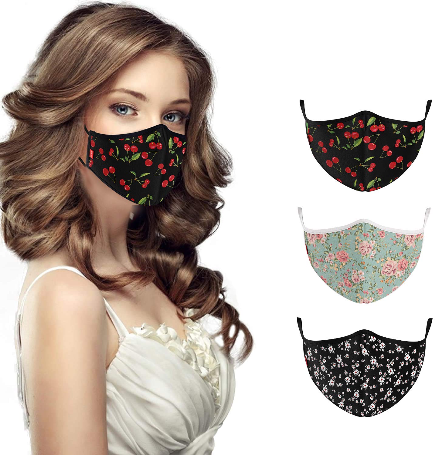 COOL Mask Unisex 3 Layer Reusable Washable Face Mask ( Pack of 3 )