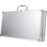 Milisten Aluminum Box Suitcase Tool Chest - Aluminum Case with Foam Inserts, Universal Portable Tool Case & Carrying Briefcase, Alloy ABS Storage Box for Test Instruments Parts and Accessories