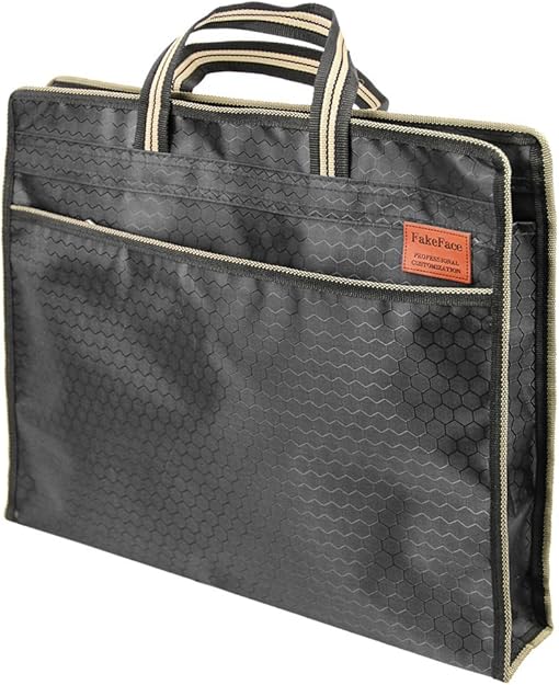 Waterproof B4 Documents Bag Zipper Portable File Folder Messenger Bag