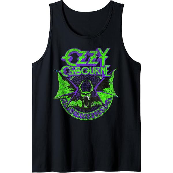 Maglietta Ozzy Osbourne Bat Circle – Unisex, Cotone, Manica Corta, Nera Con Stampa Ufficiale