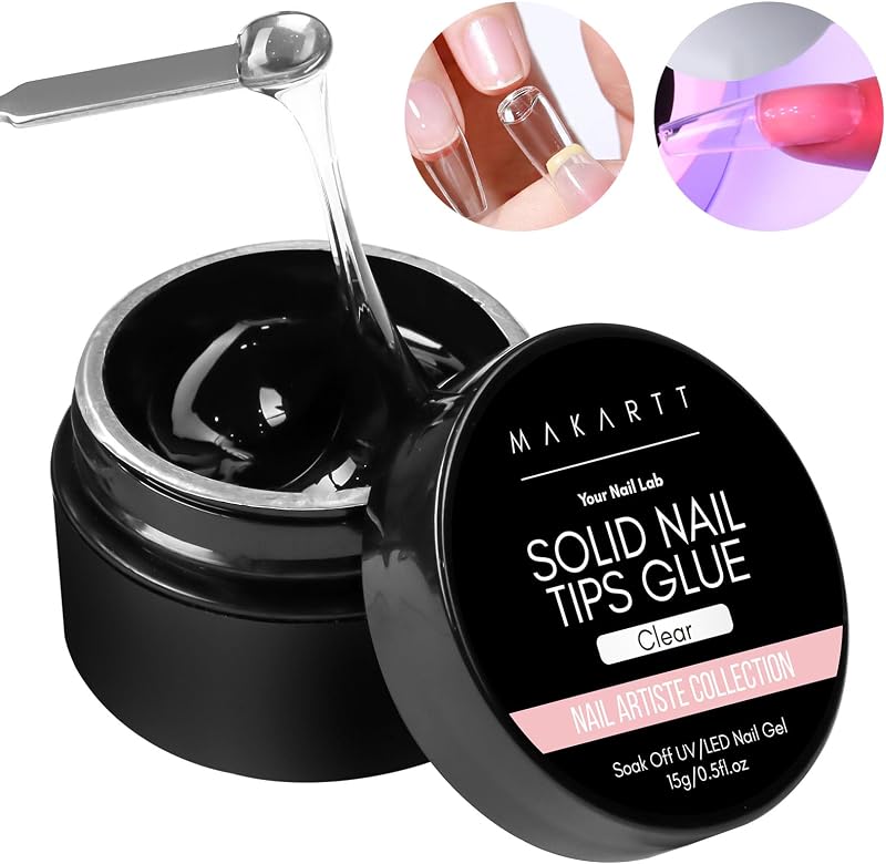 Makartt Nail Glue 3D Gel for Nail Art Press-Ons Long Lasting UV/LED Cure